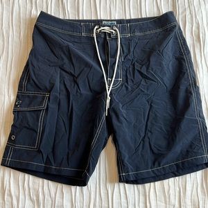 J Crew Men’s Swim Trunks in Solid Navy